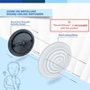 Fits 8 Inch Neck Air Duct | Steel Butterfly Damper