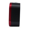 Seiko QHE206RLH Non Ticking Bedroom Alarm Clock, Metallic Red, 3.9
