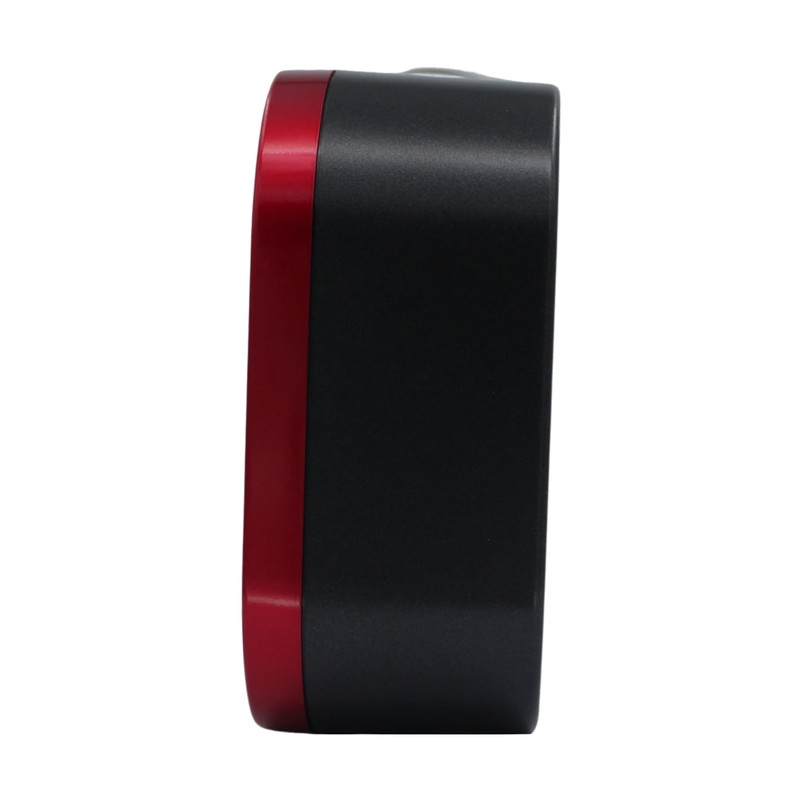 Seiko QHE206RLH Non Ticking Bedroom Alarm Clock, Metallic Red, 3.9