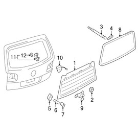 12.48 Inch 2Pcs Rear Back Glass Window Struts Lift Supports Compatible With Volkswagen Touareg 2004-2010 7L6845587A 7L6845587 Shock Gas Spring Prop Rod Cylinder