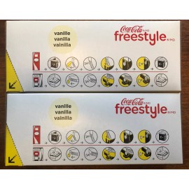 Coca-Cola 2 Coca Cola Freestyle Cartridge Refill Vanilla Soda Concentrate  7/26/20