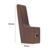 Hoite 4 PCS Wall Hooks Dark Walnut Coat Hooks for