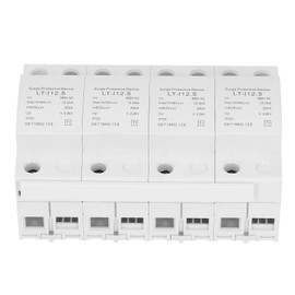 SOULONG 4P House Protector 12.5KA-25KA 35mm DIN Rail Protector T1 Class Power Supplies 385V AC Arrester Low Voltage Protection Device,LT-I12.5