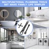 Plumbing Tool Kit with Angle Stop Wrench, Extension Rod, Multi-Key