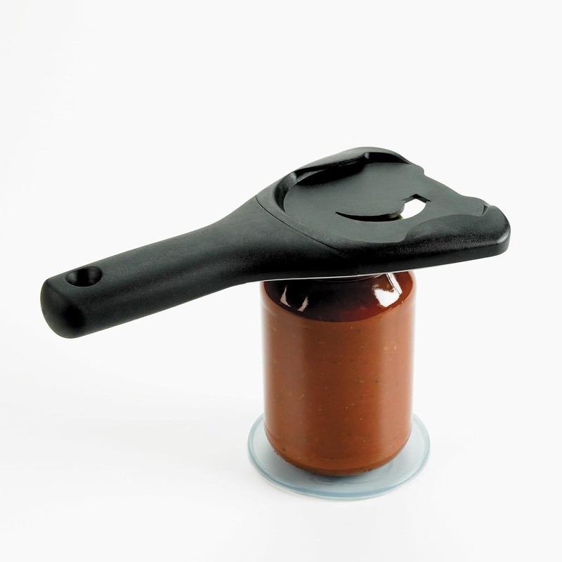 JIGCEN Good Grips Can Opener with Base Pad, Jar &