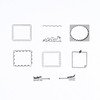 Nihonichi Notebook Frame Stamp Travel (Departure & Arrival) Notebook Accessory