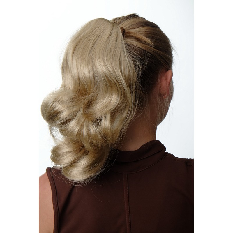 WIG ME UP SA04-202 Hairpiece Ponytail Wavy Voluminous Light Blonde