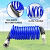 Darnassus Polyurethane Recoil Air Hose, 1/4" Inner Diameter,10 Feet Blue