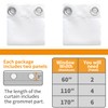 YoungsTex Pure White 100% Blackout Curtains for Bedroom 63 Inches