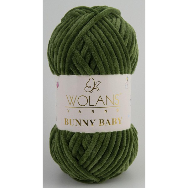 Wolans Bunny Baby Chenile Style Yarn Wool 72 Colours Available