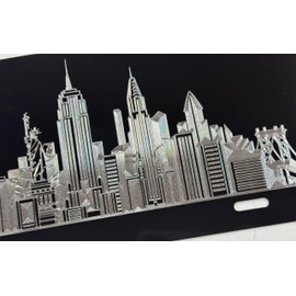 DEEP Engraved New York City NYC NY Car Tag Diamond Etched Aluminum License Plate