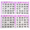 4 on Purple Bingo Paper Cards - 750 sheets -