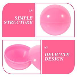 Cabilock 25pcs Pink Raffle Balls 1.57 Inch PVC Openable Capsule Number Bingo Game Cage Ball Prize Gumballs for Party Games, Vending Machine, and Decorations, Pink