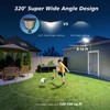 OKPRO Solar Lights for Outside- S192HJ 6000K LED Dusk to
