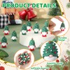 Sonwyoung 25 Pcs Mini Christmas Gnome Figurines Including Red and