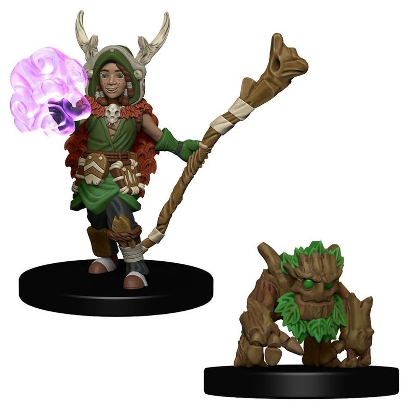 WizKids Wardlings RPG Figures: Boy Druid & Tree Creature