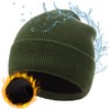 Oversize XL XXL Waterproof Merino Wool Beanie for Men Women