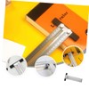 SHINEOFI 1Pc Stainless Steel Woodworking Scriber Ruler Gauge Tool for