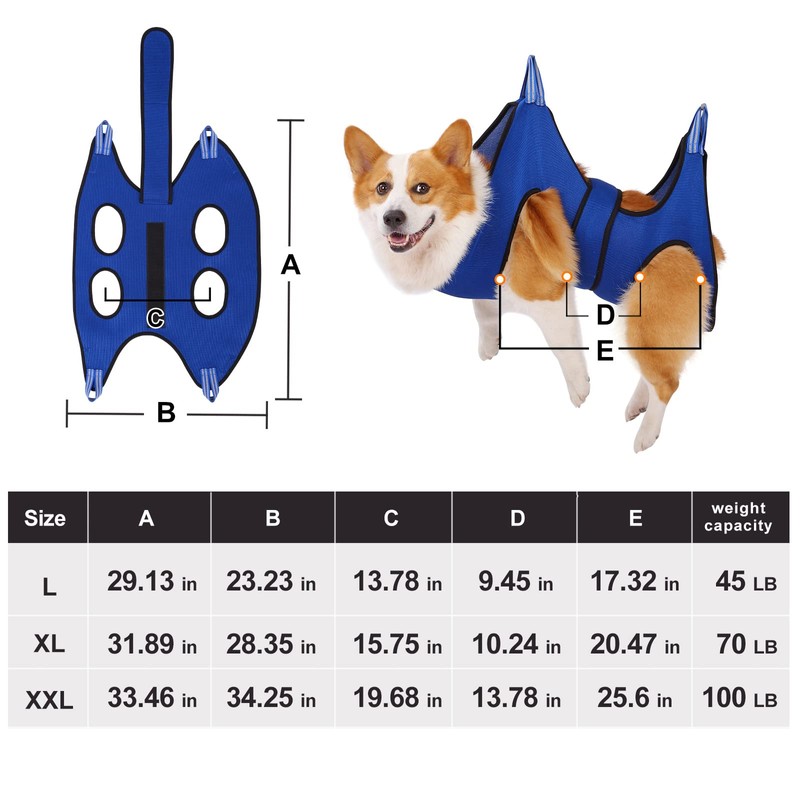 Kkiimatt Dog Pet Grooming Hammock, Dog Hanging Harness for Nail