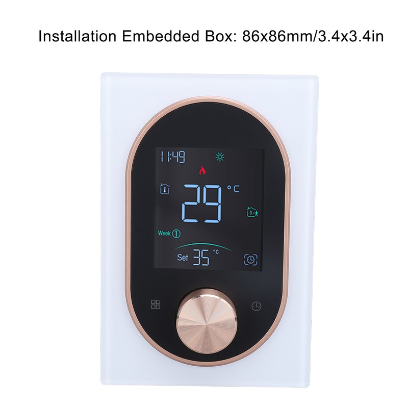 Smart Color Thermostat APP Programmable Touchscreen Knob Control Smart Temperature