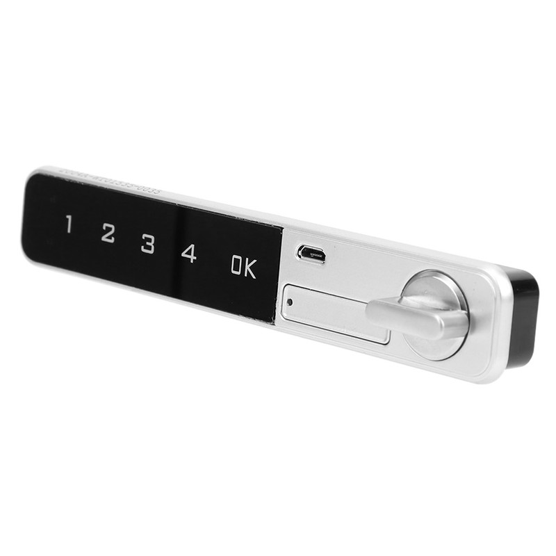 Smart Password Lock Zinc Alloy Touch Keypad Flat Bolt for