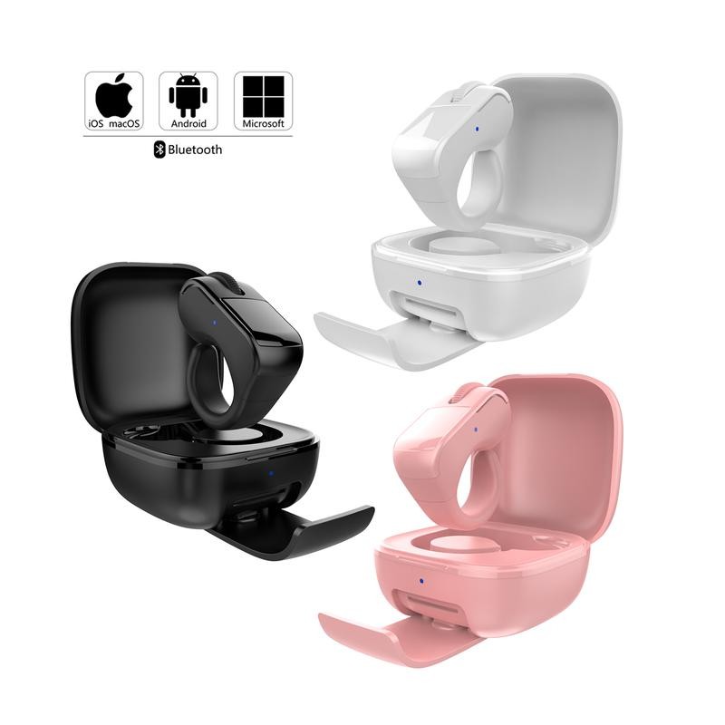 Bluetooth Remote Control Scrolling Finger Ring Air Mouse with Touchpad
