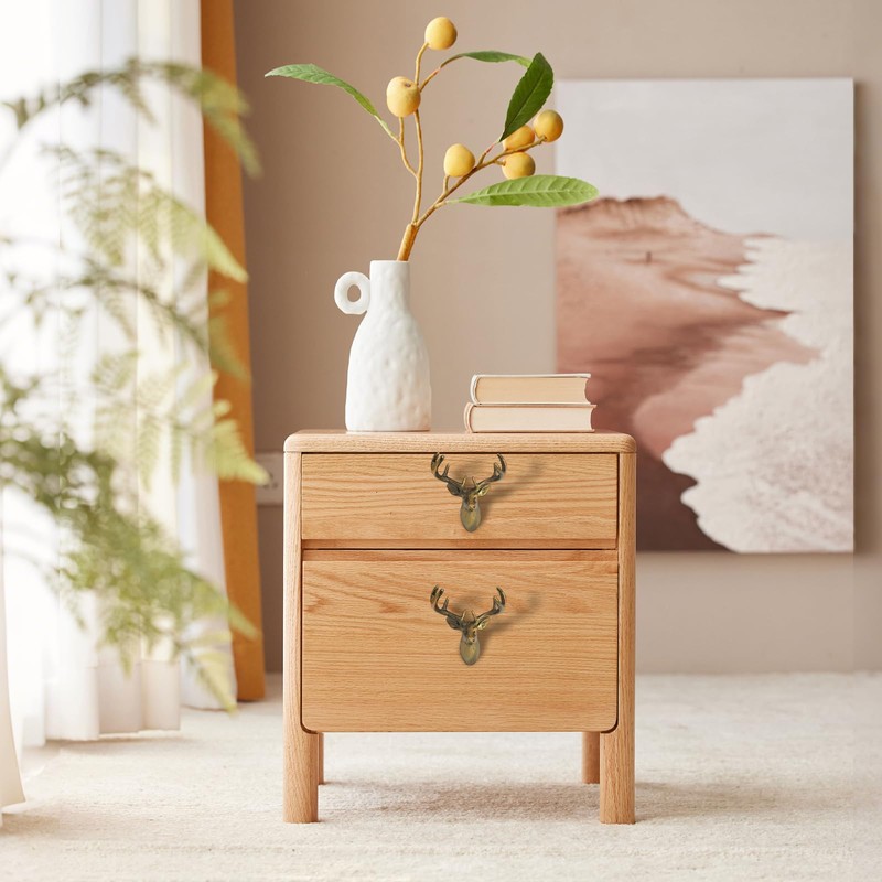Deer Cabinet Knobs, Animal Drawer Knobs for Dresser Drawers, Cabinet