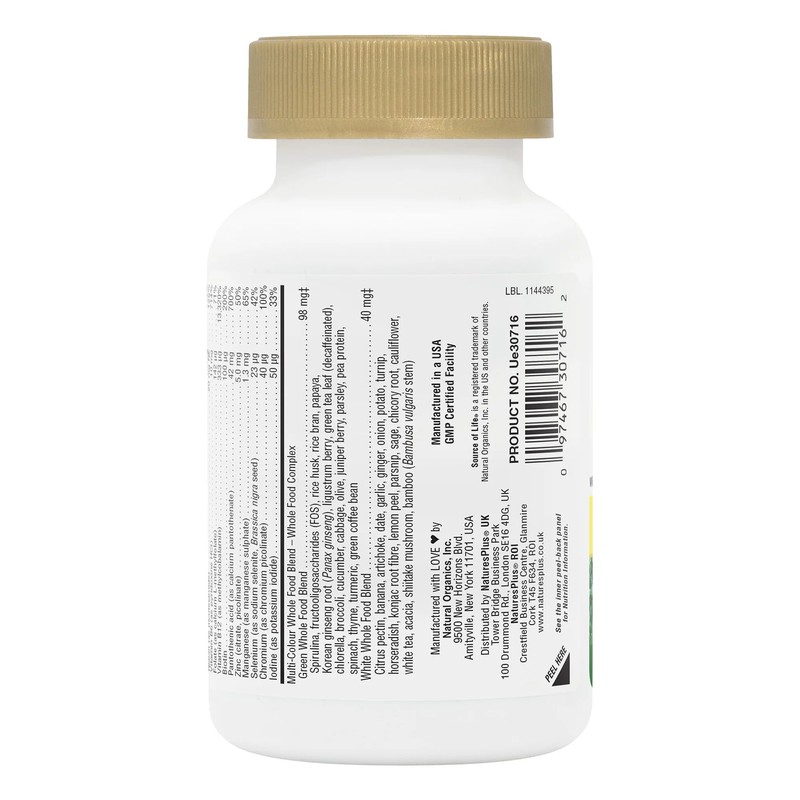 NaturesPlus Source of Life Gold Capsules - Whole Food Based