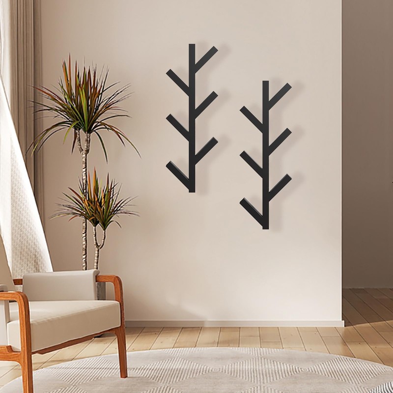 Funvalley Surperfect 2Pack Coat Rack Wall Mounted, Entryway Hall Tree