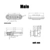 1Pair Magnetic Pogo Pin Connector, 2P/3P/4P/5P/6P/7P/8P/9P/10P/12Pin DC Power Male+Female Socket,
