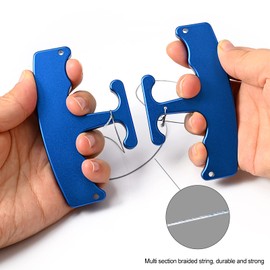 FOSHIO Autologo Entfernen Embleme Entferner Klebehaken Entfernen Logo Remover Keine Spur Remover mit 3 Ersatz-PE-Leitungen und 2 Aluminiumgriffe