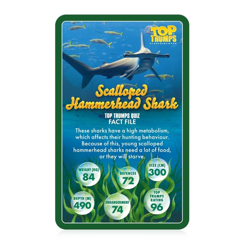 Top Trumps Sea Life In Danger Card Game