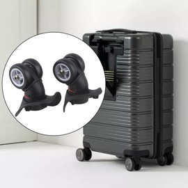 RDEXP 1 Pair Black Wheels Small Suitcase W042 Pack of 20 Elastic Accessories Black Hauteur Totale : 10 cm / 3.93 pouces, black