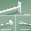 Naiture Neo-Angle Shower Curtain Rod Aluminum with Ceiling Support, 25"