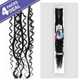 FreeTress Synthetic Hair Crochet Braids Boho Hippie Braid 30" (4-pack, 613)