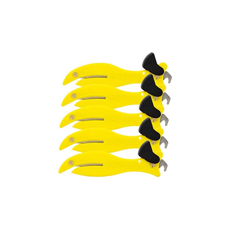 Fish 200 Original Enclosed Blade Safety Box Cutter Yellow Set
