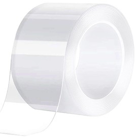 Caulk Tape Clear 1.96 Inch x 33 Feet, Waterproof, Self Adhesive, Anti-Grease, PMMA Sealing Caulking Strip for Kitchen Sink Bathtub Bathroom Shower Toilet