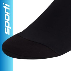 Sporti Swim Socks for Fins, Nylon Spandex, Swimming Fins Accessories, Suitable for Water Sports Snorkeling, Scuba Diving, Paddling, Boarding - Black - Large