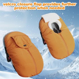 Fairy Baby Winter Car Seat Cover for Babies Carseat– Waterproof, Warm Car Seat Cover Baby – Universal Winter Cover for Back Seat, Infant Car Seat Cover (Brown)