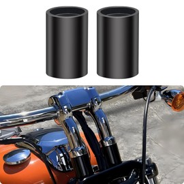 AC-MTORC 2 Inch Rise Handlebar Risers Extension for Harley Touring Softail Dyna 1-1/4 Inch or 1 Inch Handlebars Motorcycle Spacers (Black)