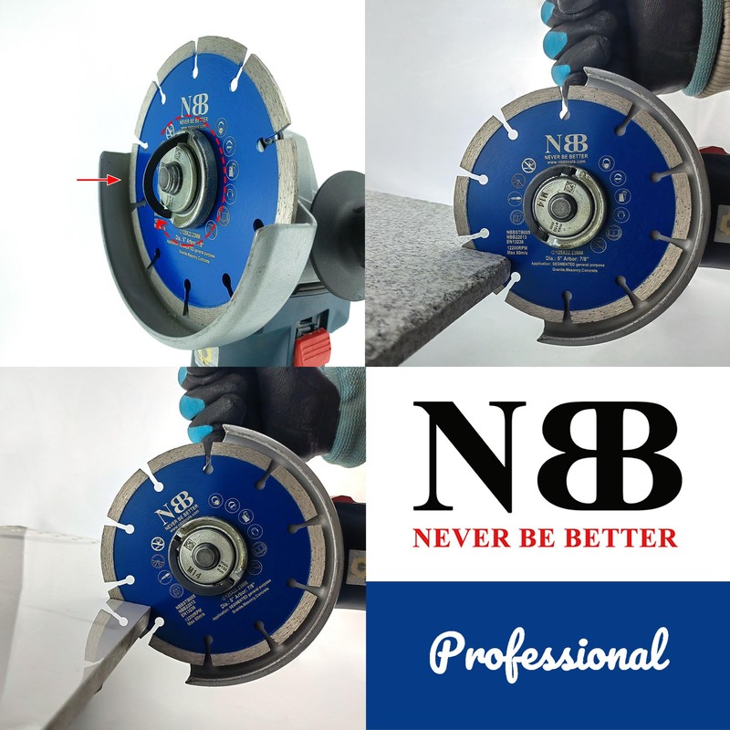 NBB Diamond Cutting Disc with 8mm Segment Durable Universal Diamond