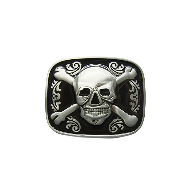 Urban Backwoods Crossed Bones & Skull Belt Buckle for Interchangeable