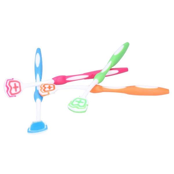 Unbranded Plastic Tongue Scraper Travel Portable Freshen Breath Tongue Brush