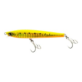 DUEL Hardcore Heavy Shot (S) F1181-HGCI Lure, Sinking Pencil Bait, Long Cast, 4.1 Inches (105 mm), Weight: 1.1 Oz (30 g), Gold/Chartreuse Flounder