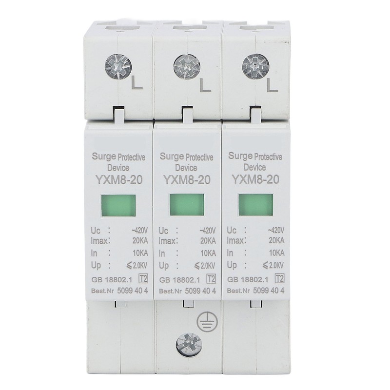 Surge Protector Lightning Protection 3 Phase Flame Retardant Protective Device