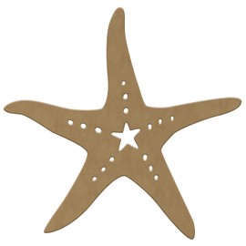 Gomille - Stella marina - 25 x 23 cm - Forma in legno da decorare - Certificato PEFC 100% - 4220