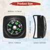 TIXIPEM 20mm Slip-On Wrist Compass [15PCS] - Hard Shell Liquid