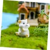 Ipetboom 6pcs Resin Hamster Ornaments Cute Succulent Landscape Creative DIY