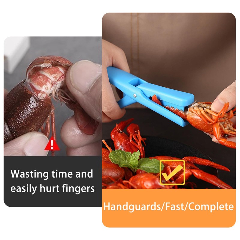 WIROTA 6 Pcs Crawfish Peeler, Sturdy and Practical Crayfish Shelling