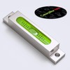 Metal Precision Level, Glass Vial, Spirit Bubble Level, Accurate, Green,